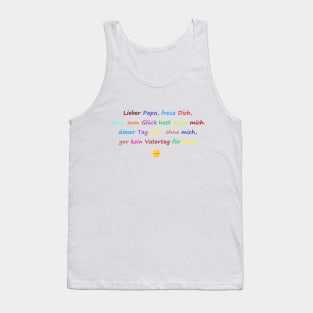 Alles Gute zum Vatertag Tank Top